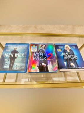 John Wick, John Wick 2, Atomic Blonde Blu-Ray Set